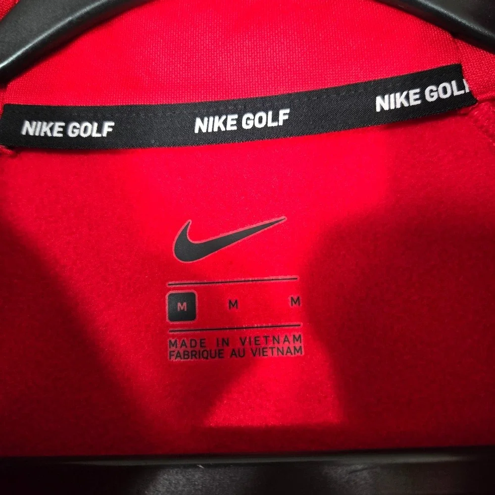 Nike Golf Ryder Cup 2018 France Sweatshirt Mens Medium Red Gray 1/4 Zip fleece